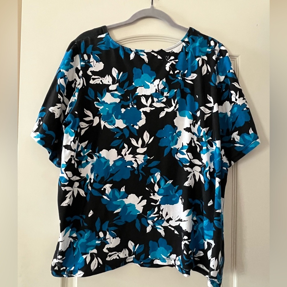 Jessica London Cotton Blend Floral Blouse Women’s size 18/20 - Picture 4 of 15